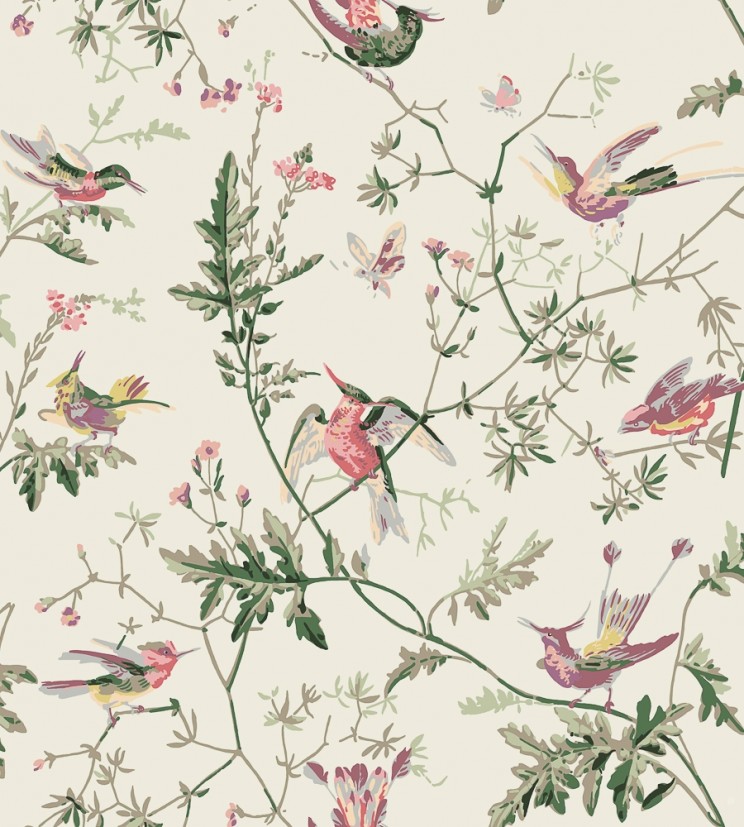 Cole and Son Hummingbirds Classic multi Fabric