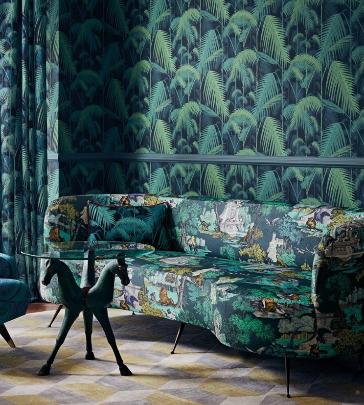 Cole and Son Versailles Grand Viridian Fabric