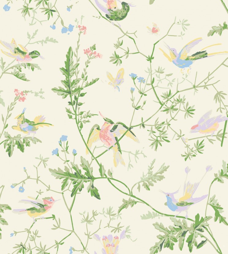 Curtains Cole and Son Hummingbirds Fabric F111/1002