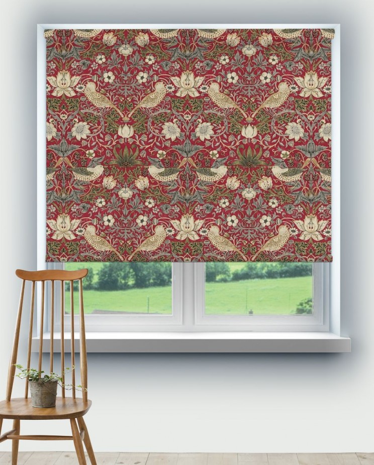 Roller Blinds Morris and Co Strawberry Thief Fabric 220312