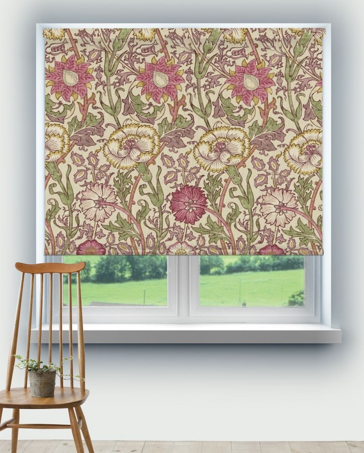 Roller Blinds Morris and Co Pink & Rose Fabric 222529