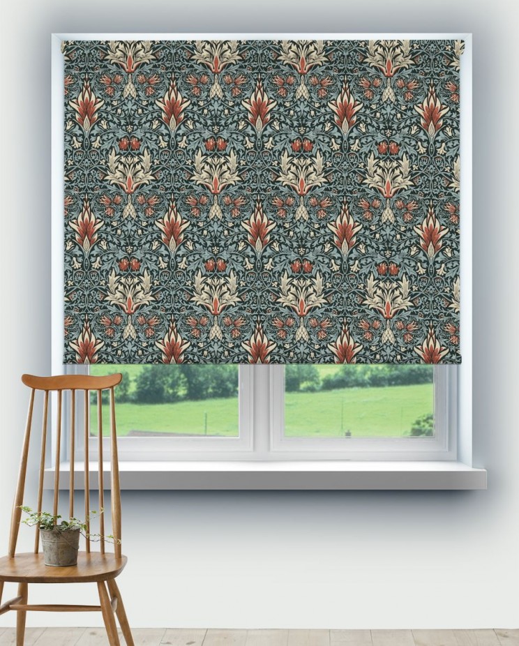 Roller Blinds Morris and Co Snakeshead Fabric 224466