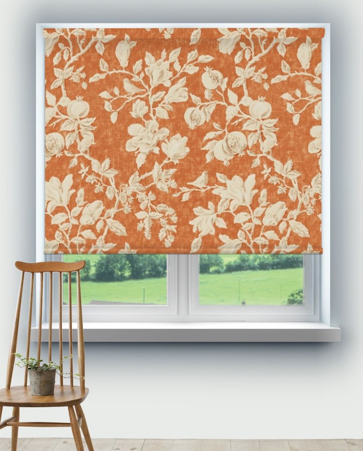Roller Blinds Sanderson Magnolia & Pomegranate Fabric 225506
