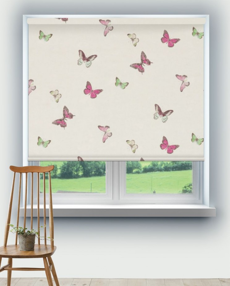 Roller Blinds Sanderson Butterfly Voile Fabric 225512