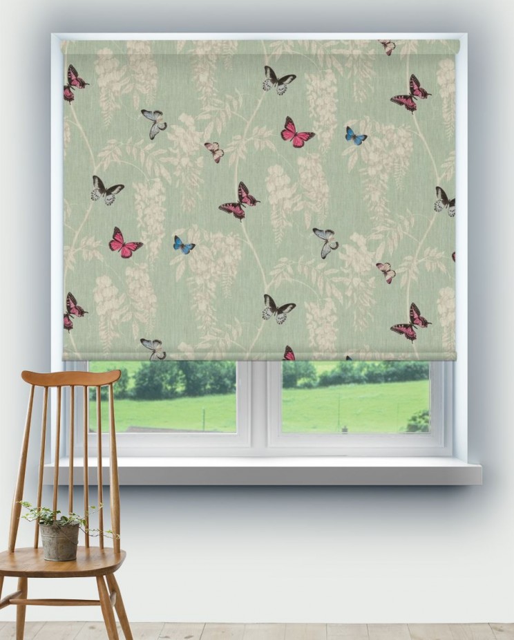 Roller Blinds Sanderson Wisteria & Butterfly Fabric 225526