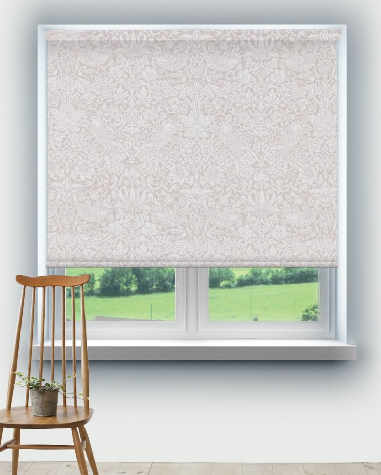 Roller Blinds Morris and Co Pure Strawberry Thief Fabric 226060