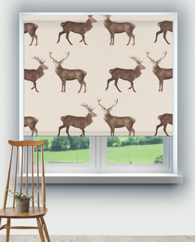 Roller Blinds Sanderson Evesham Deer Fabric 226528