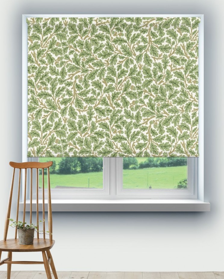 Roller Blinds Morris and Co Oak Fabric 226606