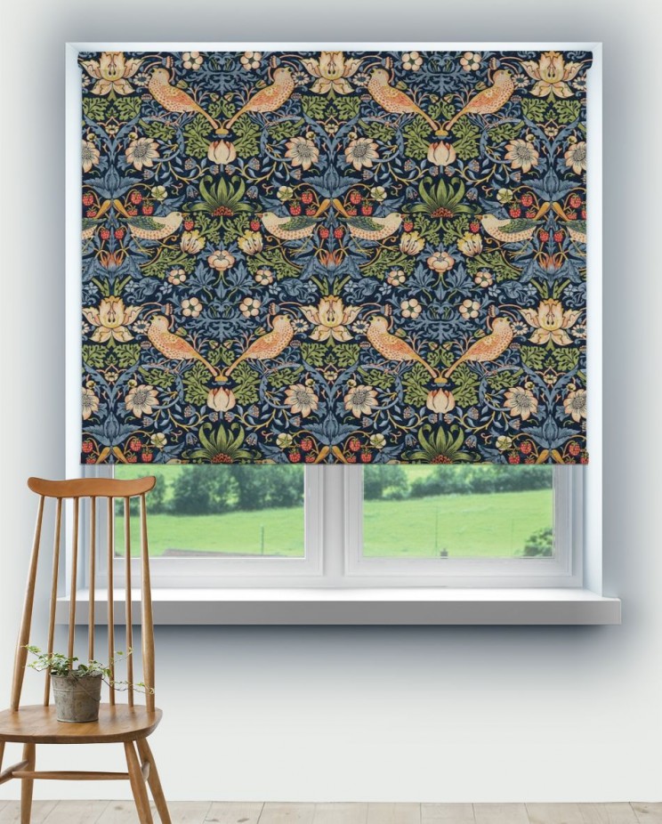 Roller Blinds Morris and Co Strawberry Thief Fabric 226685