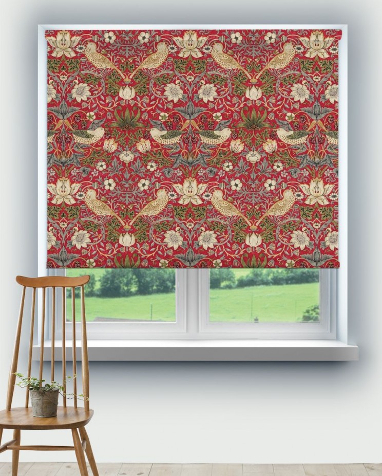 Roller Blinds Morris and Co Strawberry Thief Fabric 226693