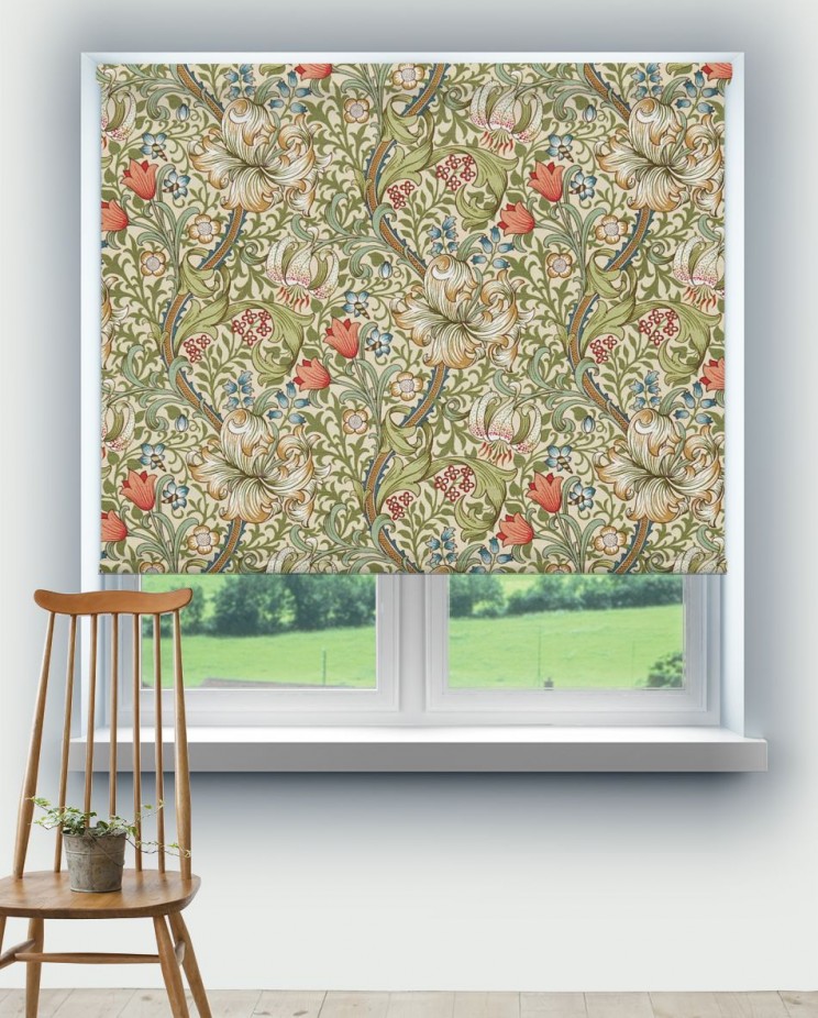 Roller Blinds Morris and Co Golden Lily Fabric 226702