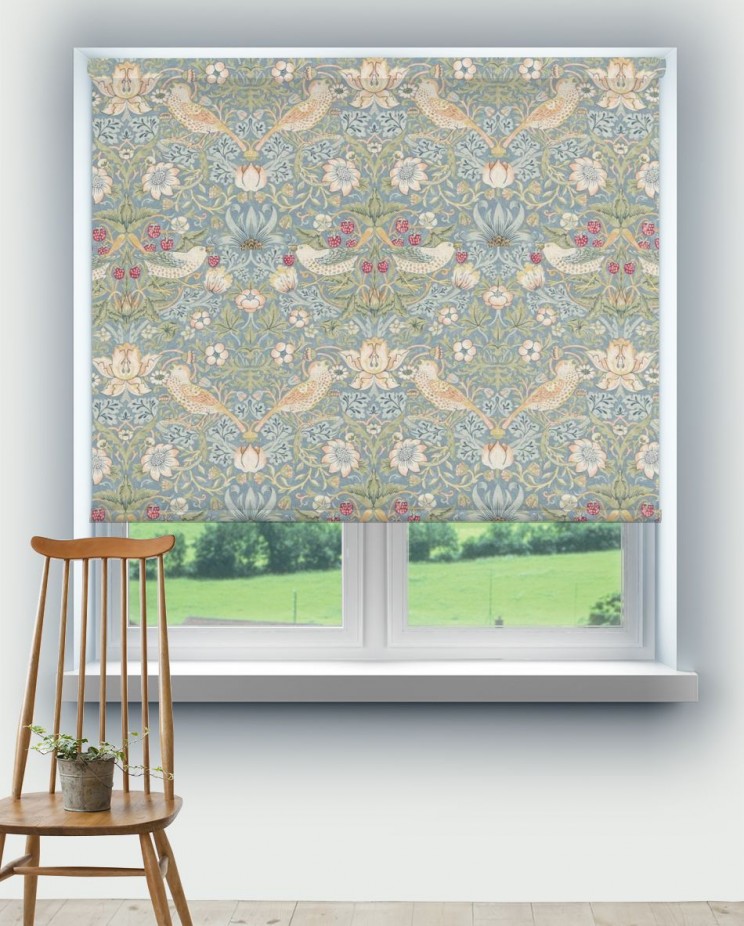 Roller Blinds Morris and Co Strawberry Thief Fabric 226713