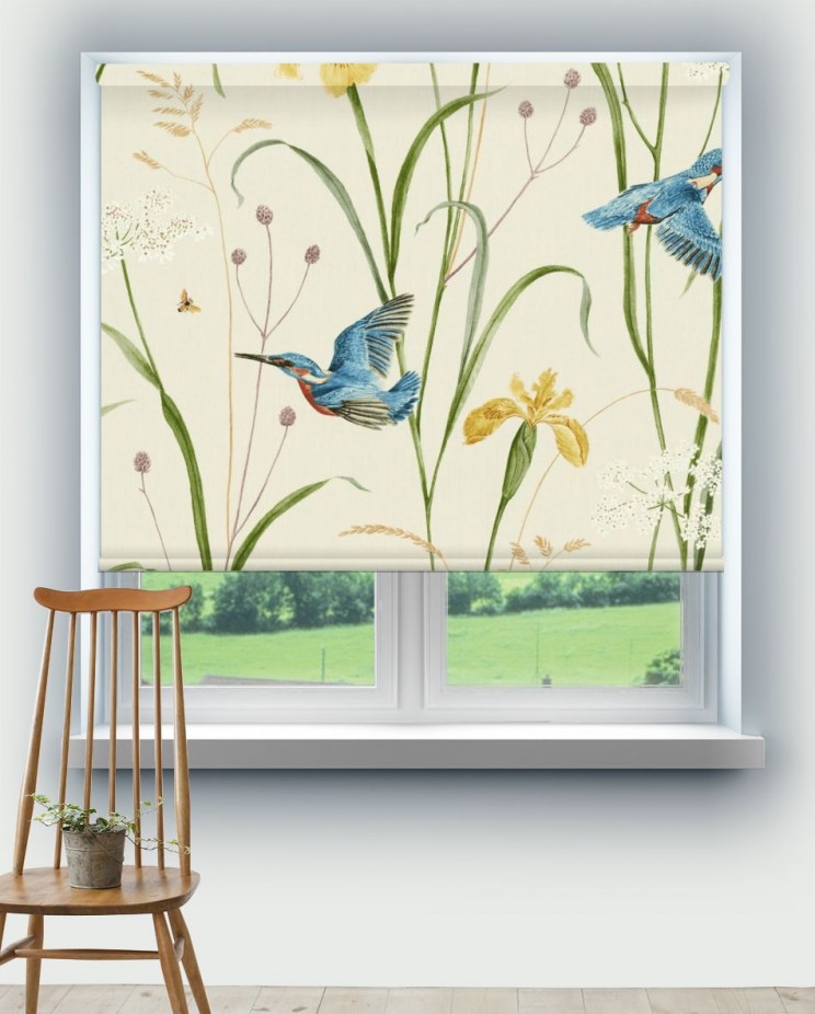 Roller Blinds Sanderson Kingfisher & Iris Fabric Fabric 226732
