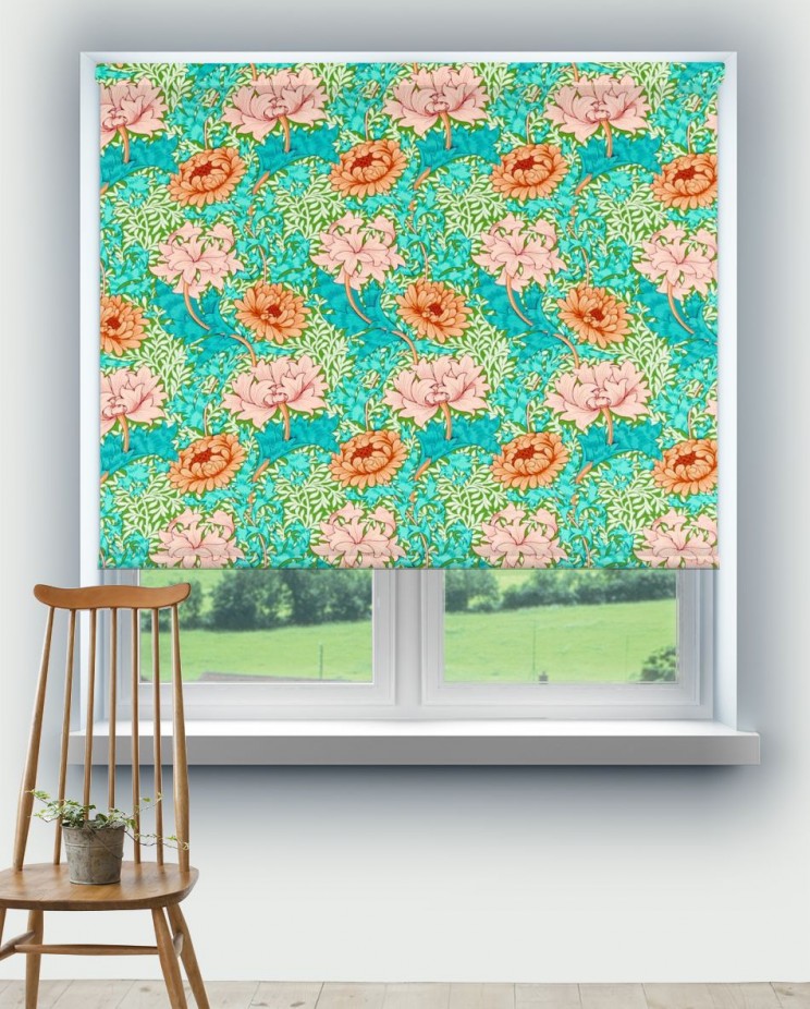 Roller Blinds Morris and Co Chrysanthemum Fabric 226855
