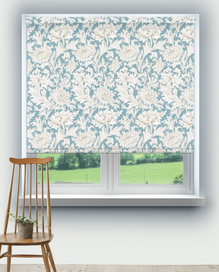 Roller Blinds Morris and Co Chrysanthemum Toile Fabric 226912