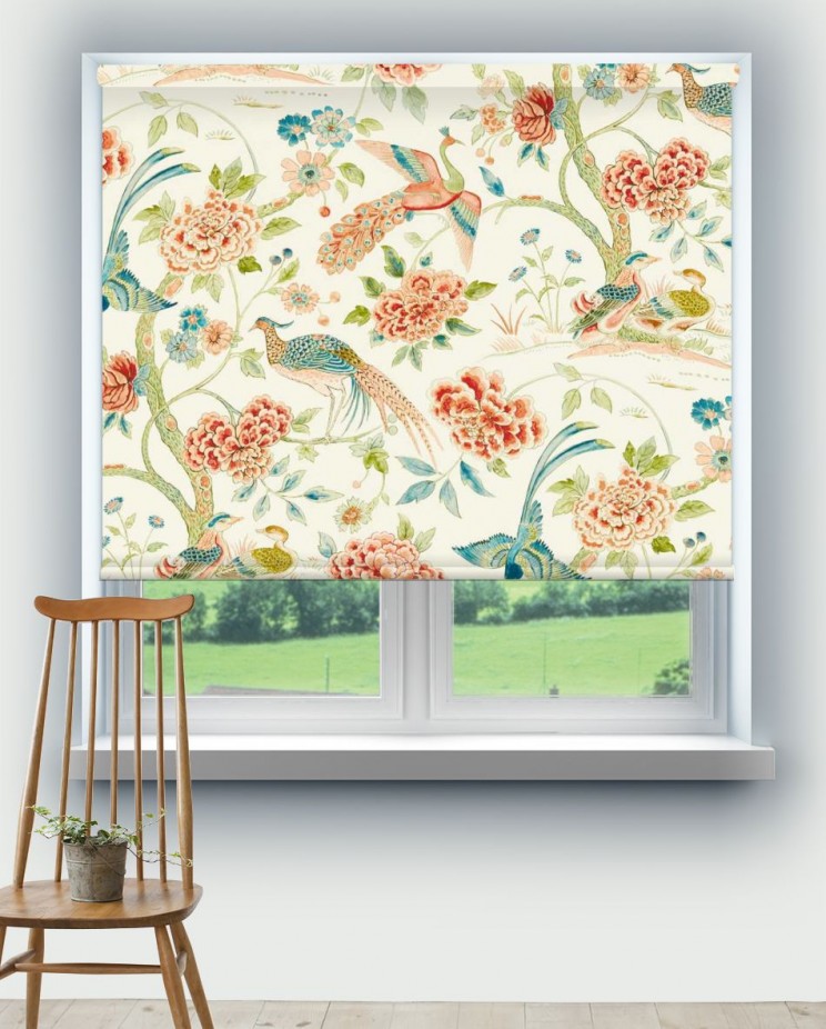 Roller Blinds Sanderson Indienne Peacock Fabric 226971