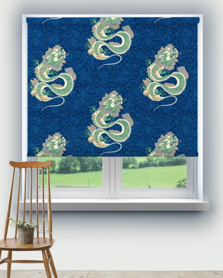 Roller Blinds Sanderson Water Dragon Fabric 226976