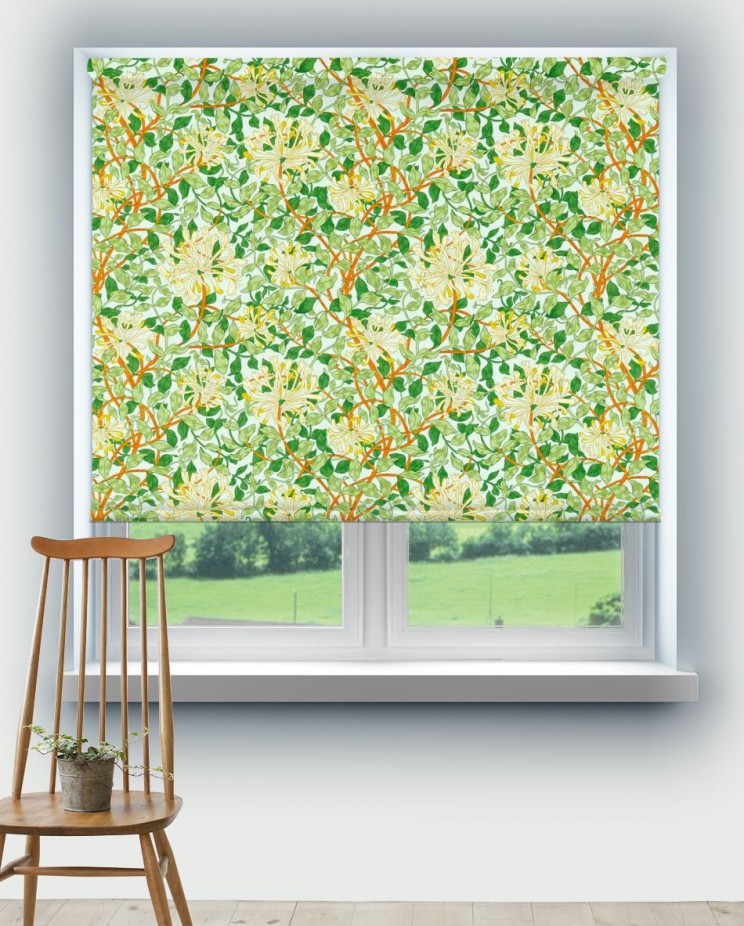 Roller Blinds Morris and Co Honeysuckle Fabric 226985