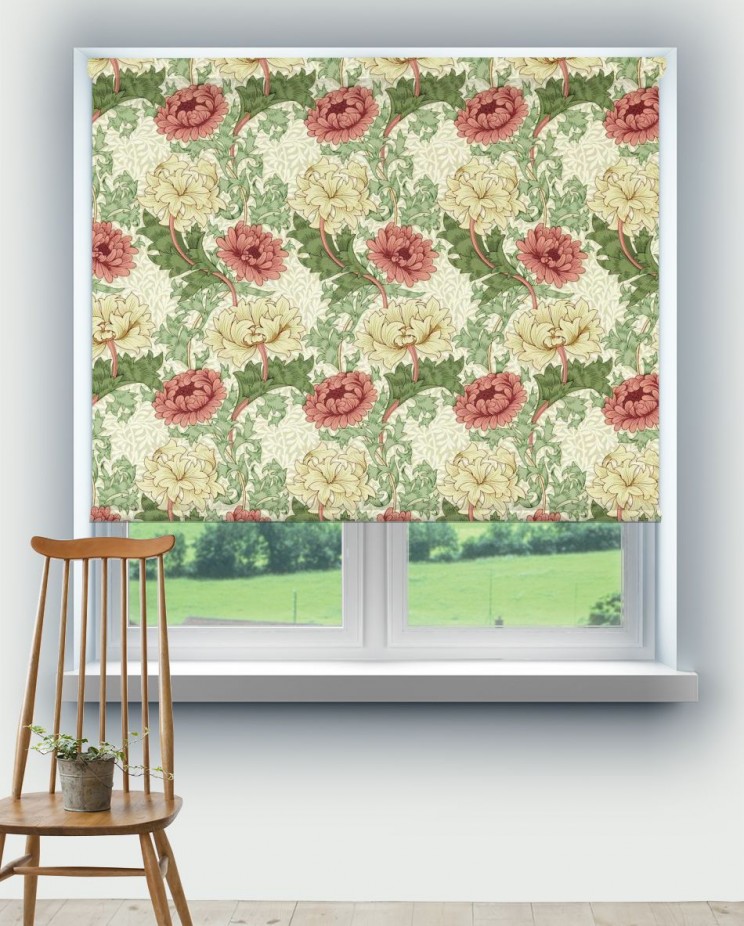 Roller Blinds Morris and Co Chrysanthemum Fabric 227100