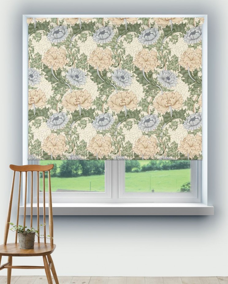 Roller Blinds Morris and Co Chrysanthemum Fabric 227101