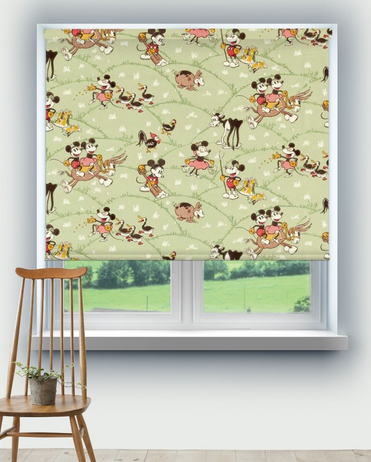 Roller Blinds Sanderson Mickey At The Farm Fabric 227145