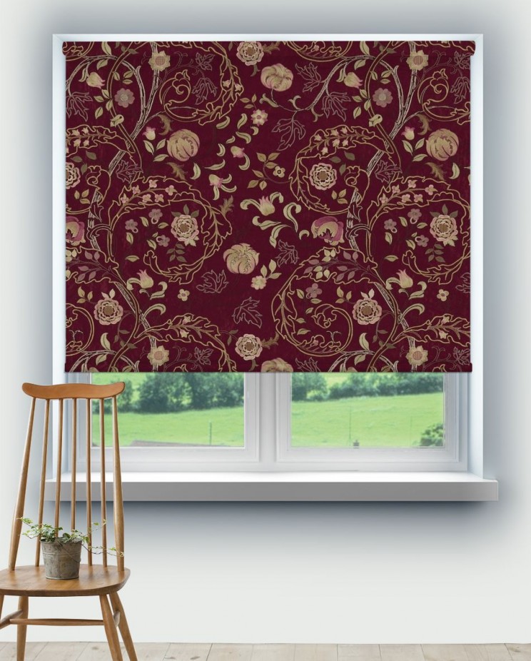 Roller Blinds Morris and Co Mary Isobel Embroideries Fabric 230338
