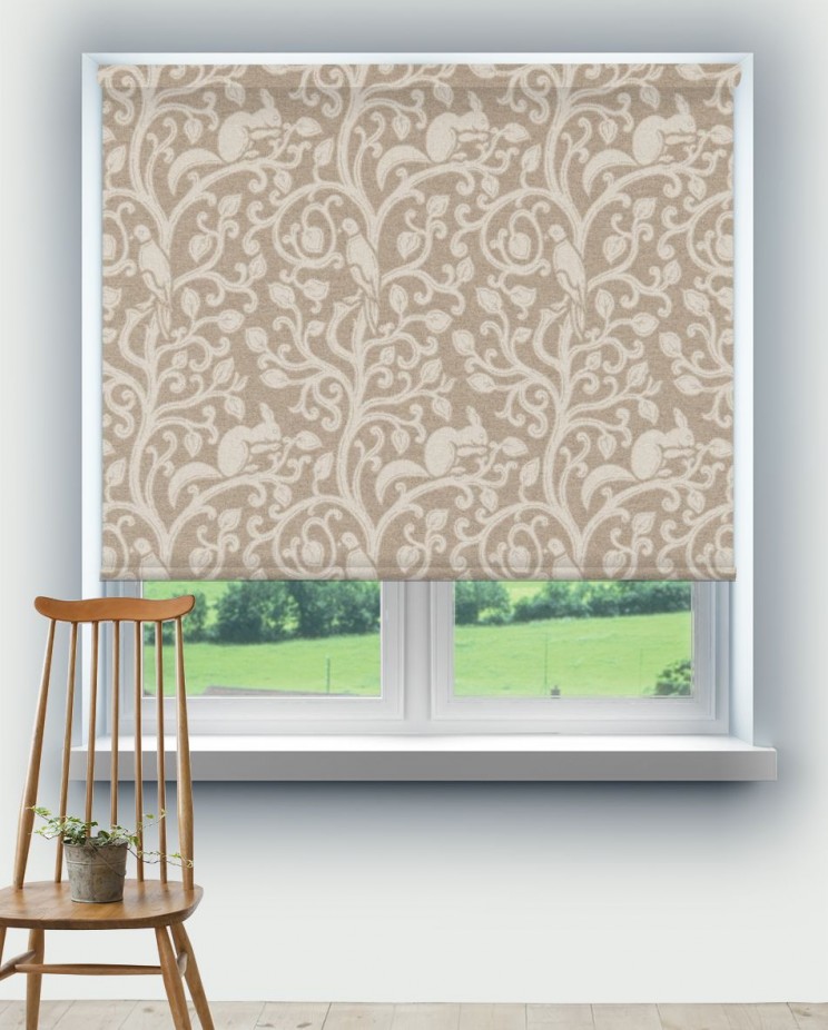 Roller Blinds Sanderson Squirrel & Dove Wool Fabric 233265
