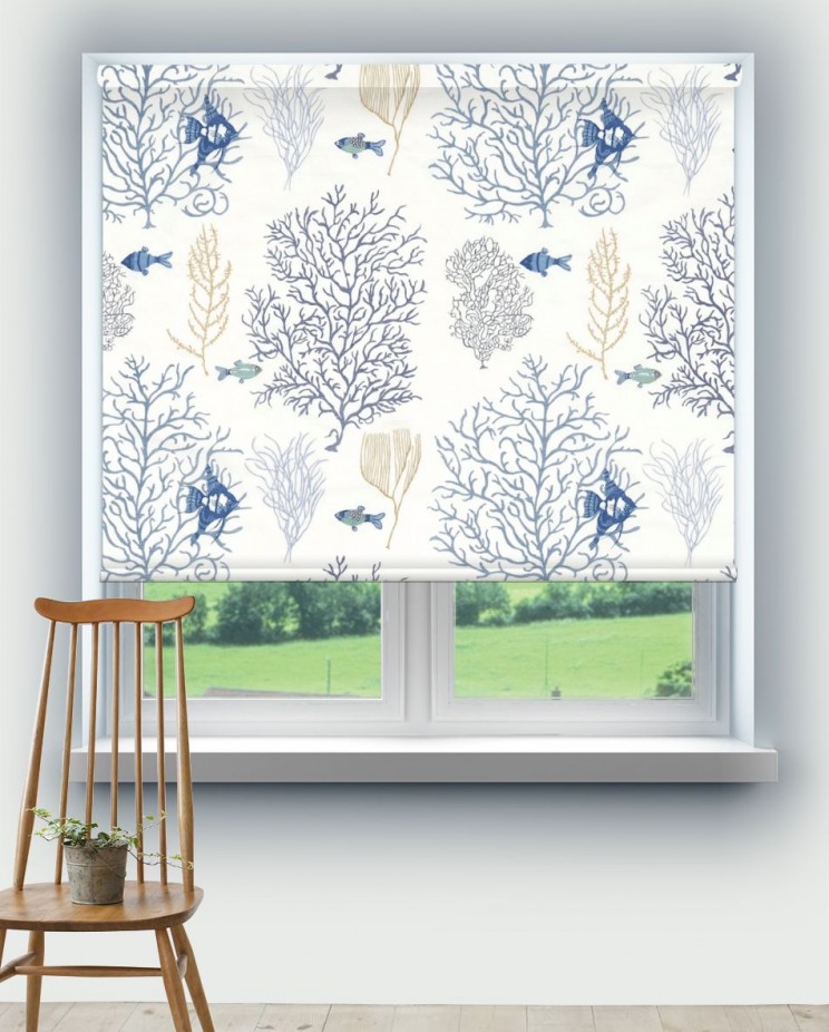 Roller Blinds Sanderson Coral & Fish Fabric 233300