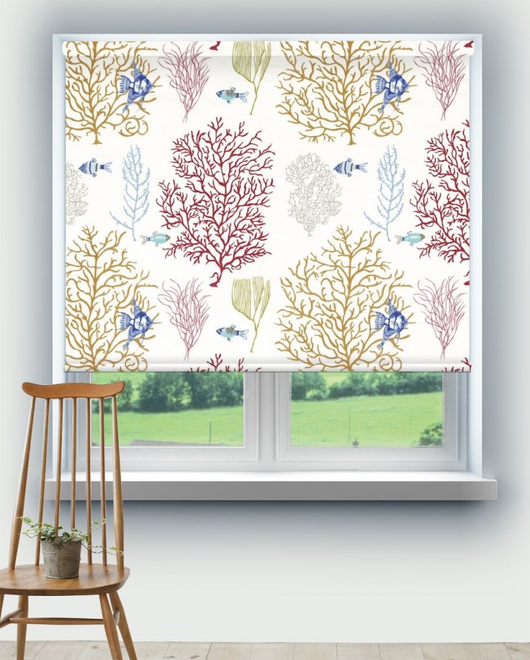 Roller Blinds Sanderson Coral & Fish Fabric 233301