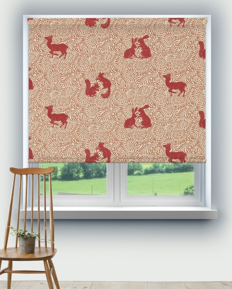 Roller Blinds Morris and Co Woodland Animal Fabric 234540