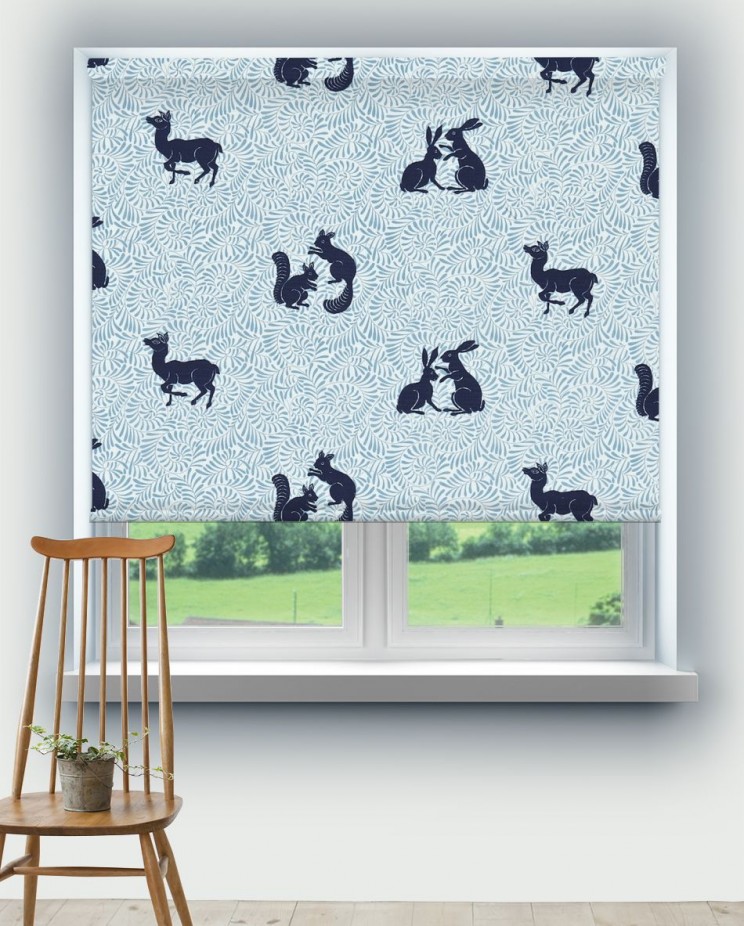 Roller Blinds Morris and Co Woodland Animal Fabric 234541