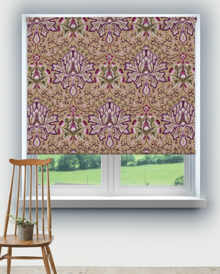 Roller Blinds Morris and Co Artichoke Embroidery Fabric 234543