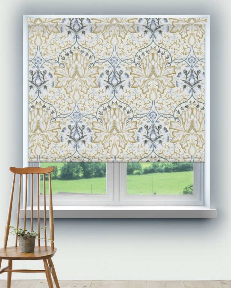Roller Blinds Morris and Co Artichoke Embroidery Fabric 234544