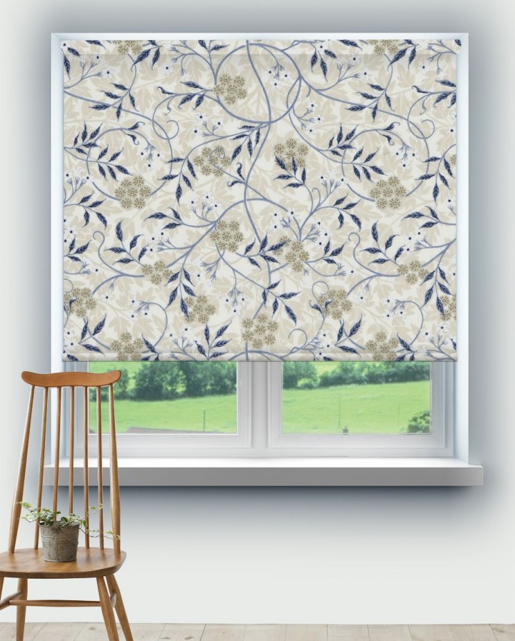 Roller Blinds Morris and Co Jasmine Embroidery Fabric 234553