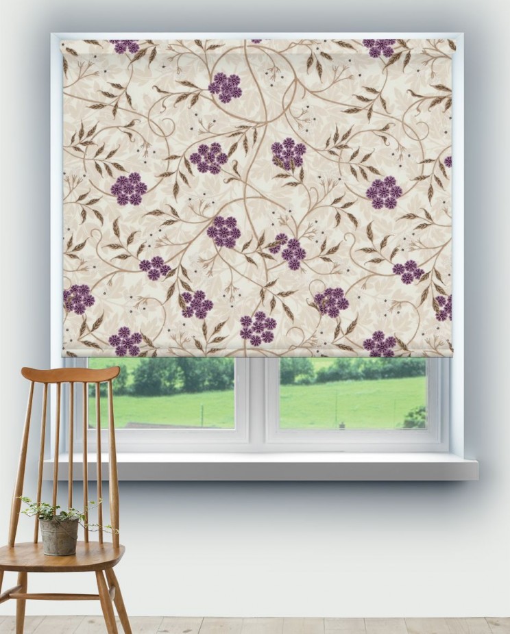 Roller Blinds Morris and Co Jasmine Embroidery Fabric 234554