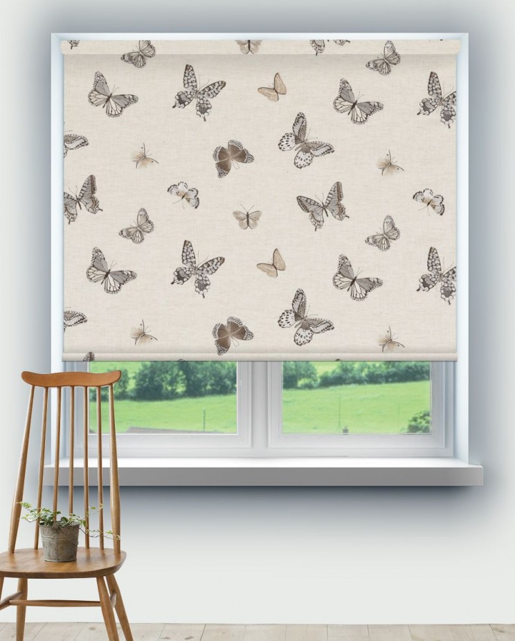 Roller Blinds Sanderson Butterfly Embroidery Fabric 235600