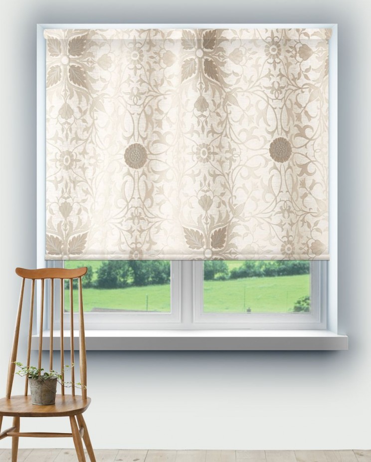 Roller Blinds Morris and Co Pure Net Ceiling Applique Fabric 236074