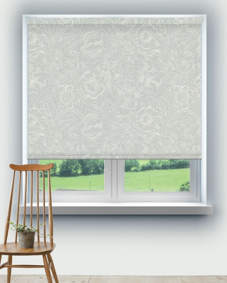 Roller Blinds Morris and Co Pure Poppy Embroidery Fabric 236078