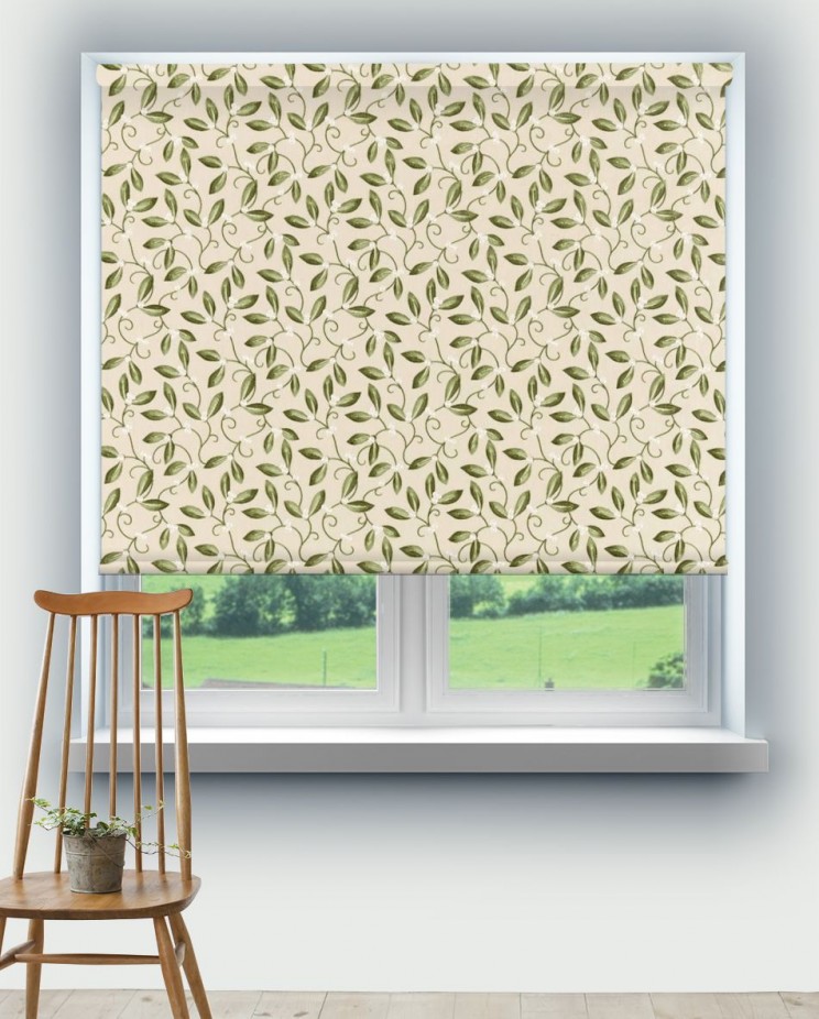 Roller Blinds Morris and Co Mistletoe Embroidery Fabric 236816