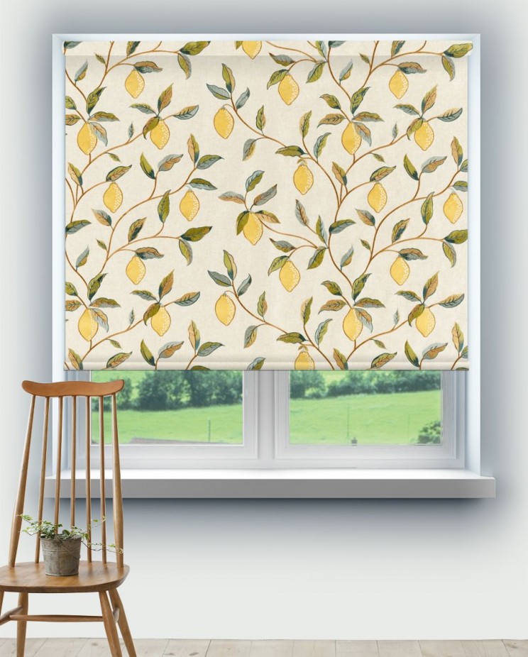 Roller Blinds Morris and Co Lemon Tree Embroidery Fabric 236823