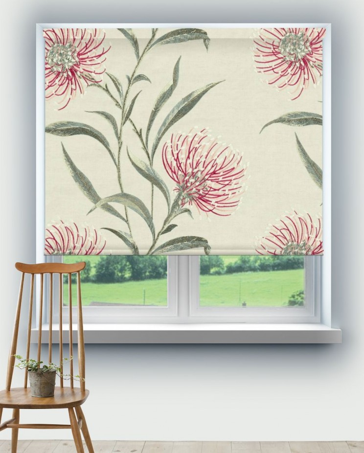 Roller Blinds Sanderson Catherinae Embroidery Fabric Fabric 237187