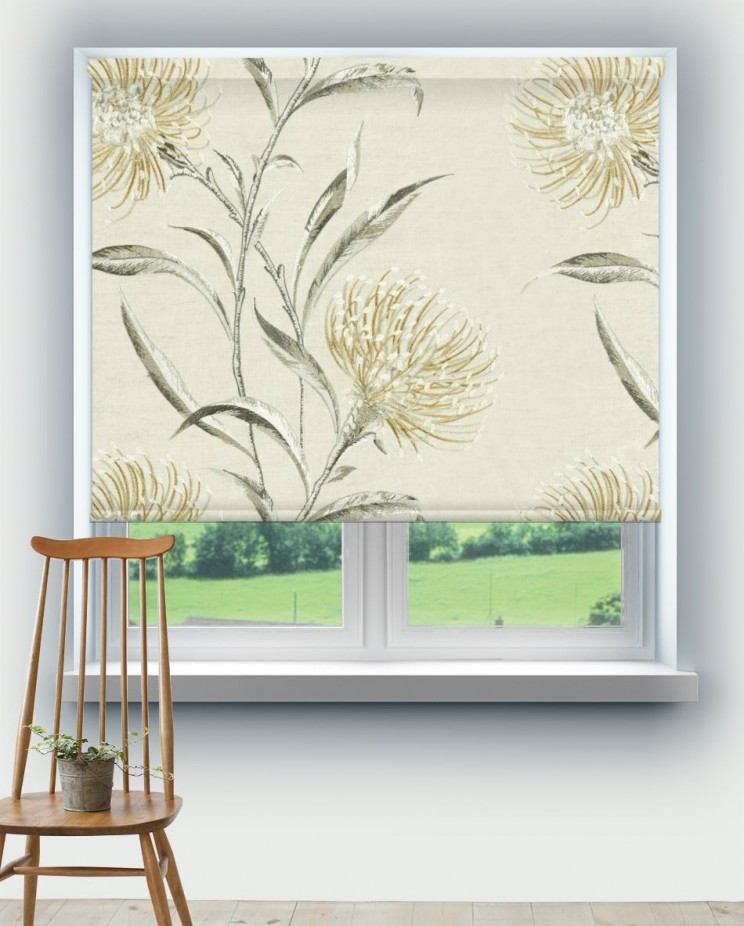Roller Blinds Sanderson Catherinae Embroidery Fabric Fabric 237188