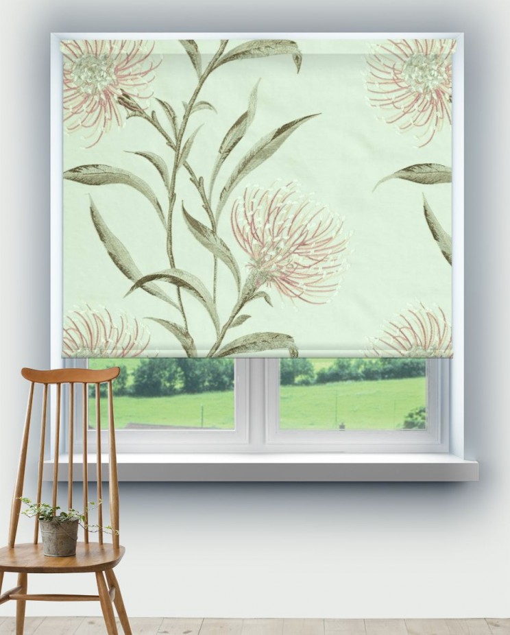 Roller Blinds Sanderson Catherinae Embroidery Fabric Fabric 237189