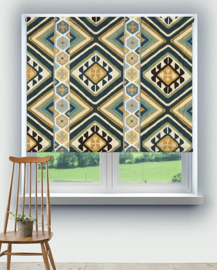 Roller Blinds Morris and Co Dorothy’s Kilim Fabric 237307