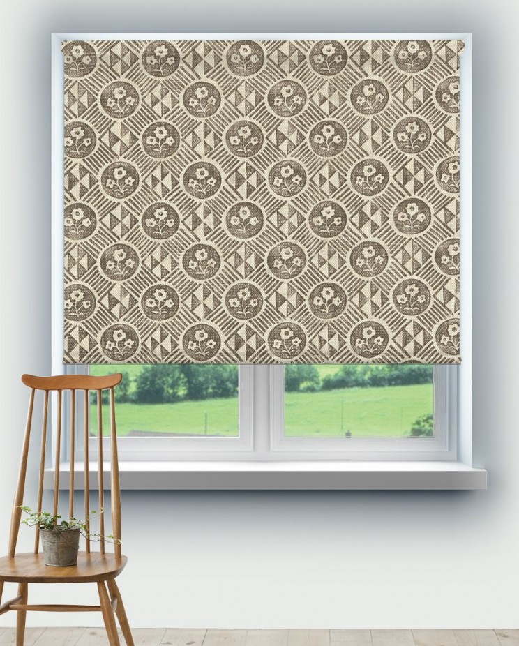 Roller Blinds Zoffany Diamonds & Flowers Fabric 320803