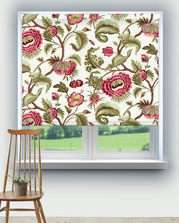 Roller Blinds Zoffany Flame Stitch Tree Fabric 333298