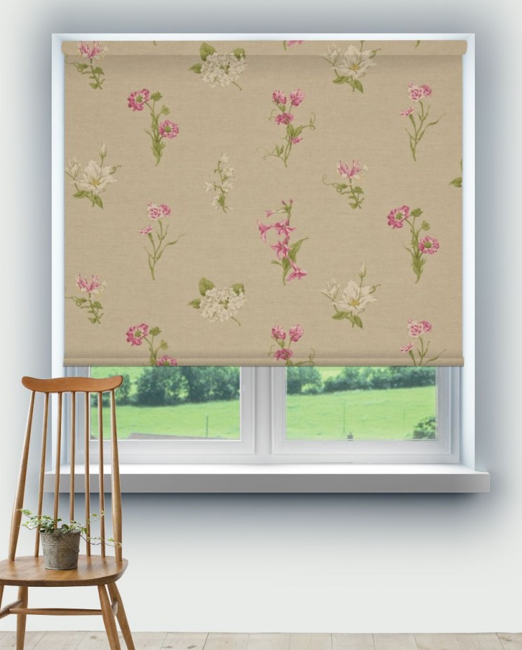 Roller Blinds Sanderson Country Flowers Fabric DPEMCO204