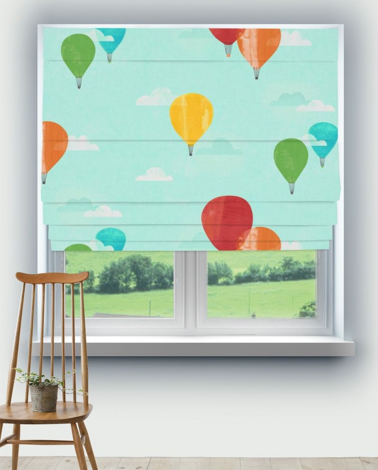 Roman Blinds Harlequin And Away We Go! Fabric 120944