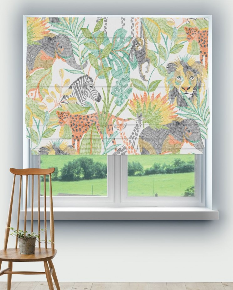 Roman Blinds Harlequin Into The Wild Fabric 120945