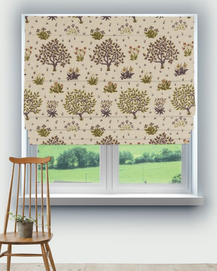 Roman Blinds Morris and Co Orchard Fabric 220303